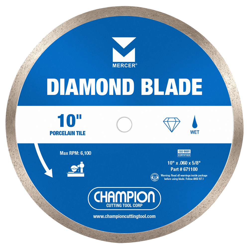 10 in. Wet Porcelain Tile Blade 10 in. Wet Porcelain Tile Blade