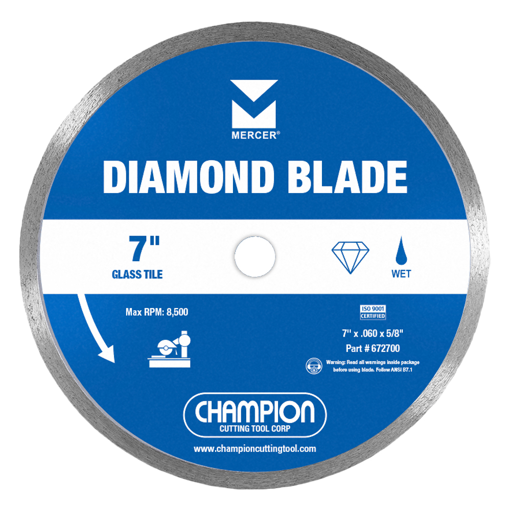 7 in. Glass Tile Blade 7 in. Glass Tile Blade