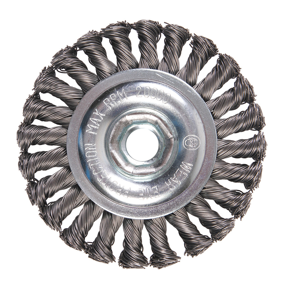 for Angle Grinders 7 x 3/16 x 5/8-11 Mercer Industries 186071B Premium Stringer Bead Wire Wheel 